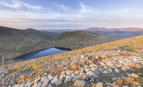 Grisedale tarn in the Lake District taken from Dollywaggon Pike