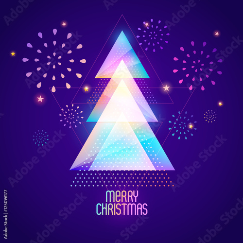 Stylized Christmas tree.
