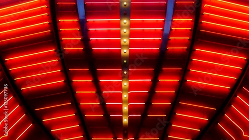 Red Neon Las Vegas Casino Sign at Night