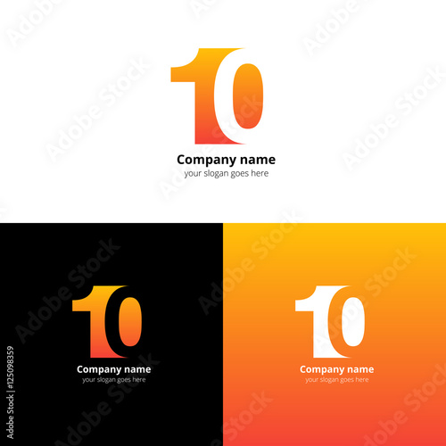 25 logo icon flat and vector design template. Monogram numbers two and five. Logotype twenty-five with gradient color. Creative vision concept logo, elements, sign, symbol for card, brand, banners.