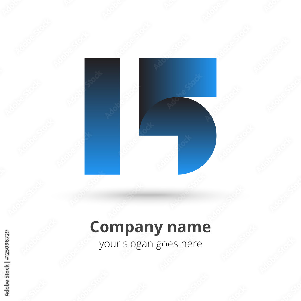 15 logo icon flat and vector design template. Monogram numbers one and five. Logotype five-ten with blue gradient color. Creative vision concept logo, elements, sign, symbol for card, brand, banners. 15 logo icon flat and vector design template. Monogram numbers one and five. Logotype five-ten with blue gradient color. Creative vision concept logo, elements, sign, symbol for card, brand, banners.