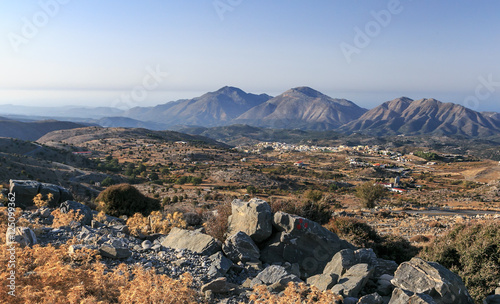 In the mountains of Crete, Anogia Village, Crete, Greece, landsc
