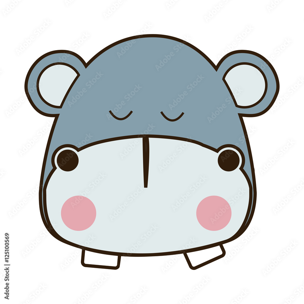 hippopotamus cute animal icon image vector illustration design hippopotamus cute animal icon image vector illustration design