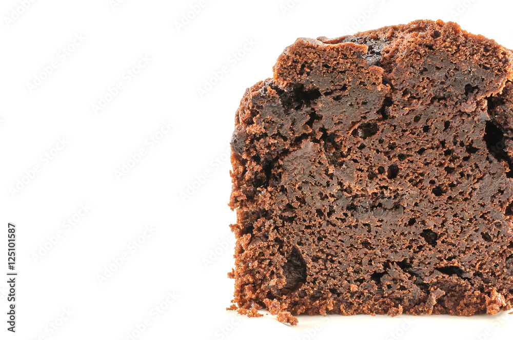 Chocolate With Chocolate Chips Muffin On White Background Chocolate With Chocolate Chips Muffin On White Background