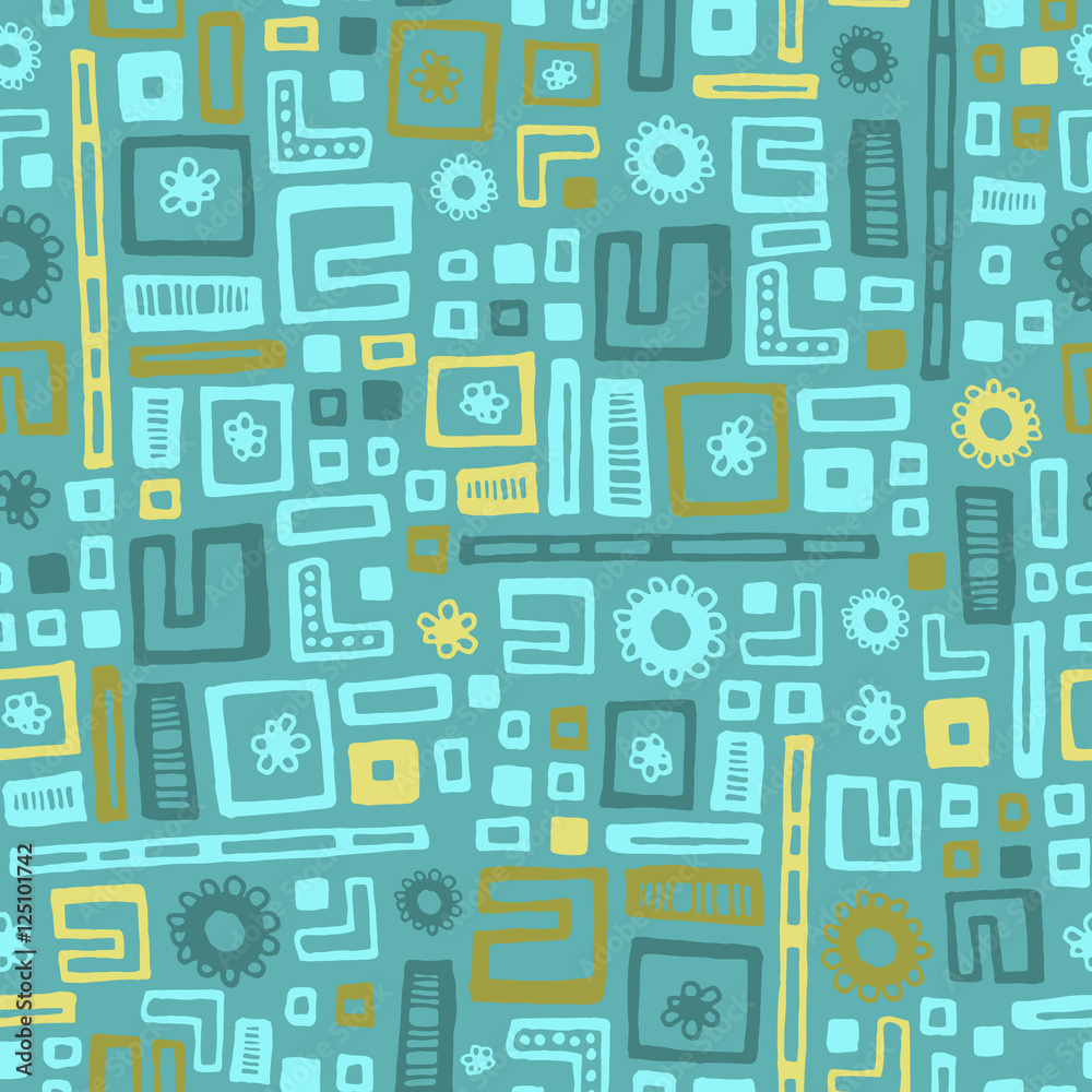 Geometric seamless pattern. Geometric seamless pattern.