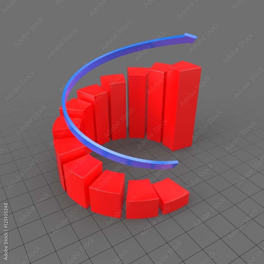 Symbol Spiral Graph 素材庫3D 資產| Adobe Stock
