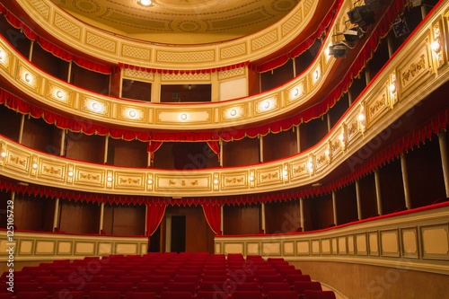 Empty classical theater interior