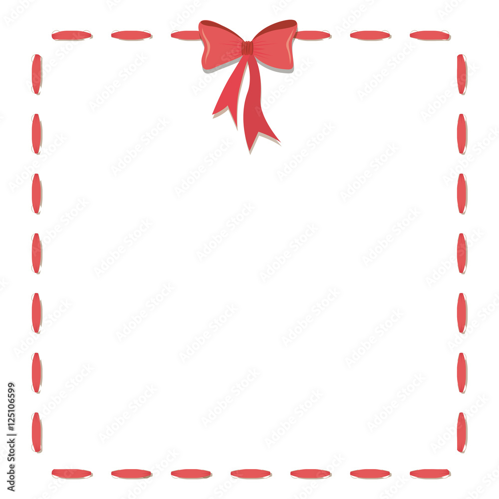 ribbon bow frame icon image vector illustration design ribbon bow frame icon image vector illustration design