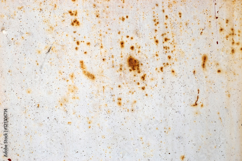 Rust texture on gray metal plate