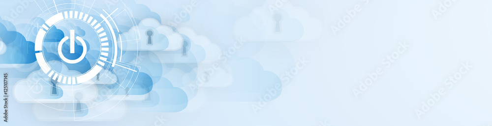 Obraz premium Modern cloud technology. Integrated digital web concept