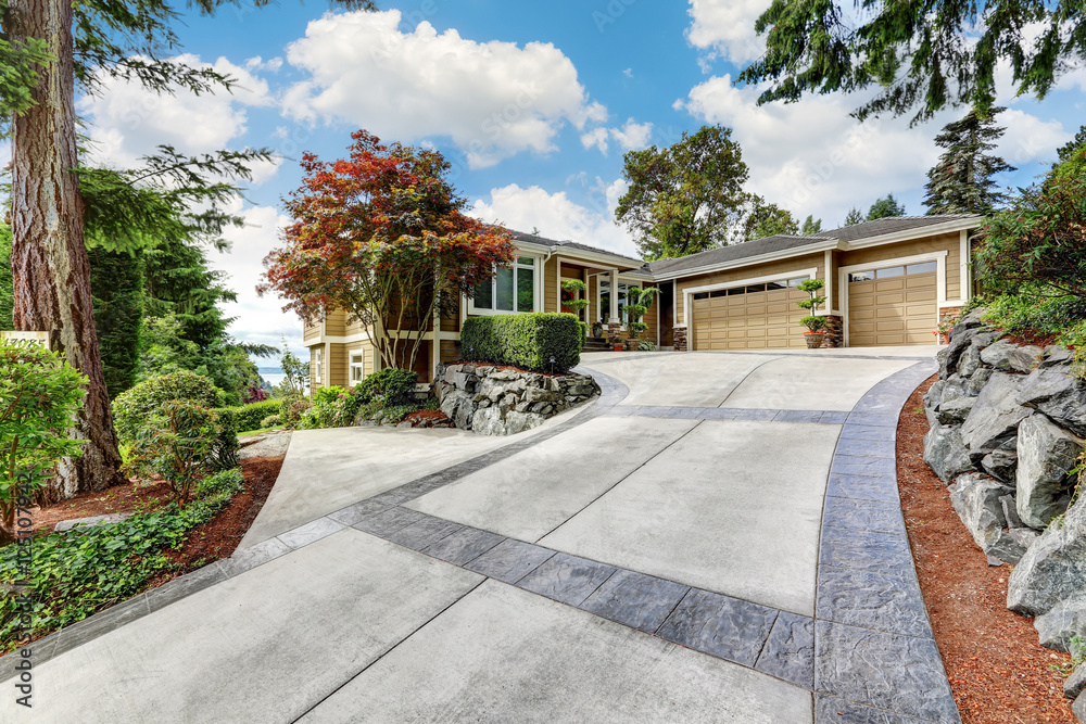 External view of luxurious detached house External view of luxurious detached house