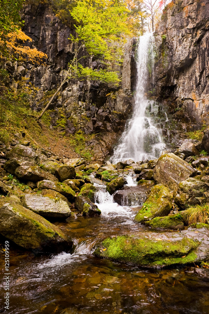 Waterfall Elomovsky in russian Primorye