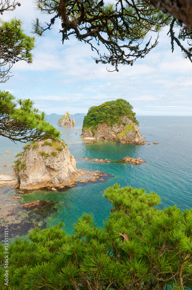 view of Far East Marine Reserve in Russian Primorye view of Far East Marine Reserve in Russian Primorye