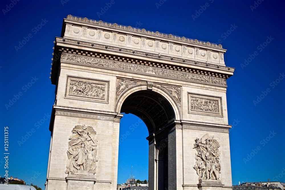 Arc de triomphe à Paris, France