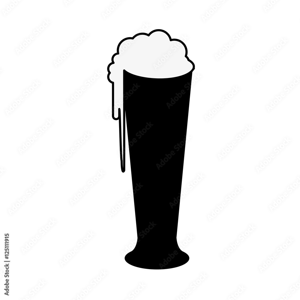 beer glass icon image vector illustration design beer glass icon image vector illustration design
