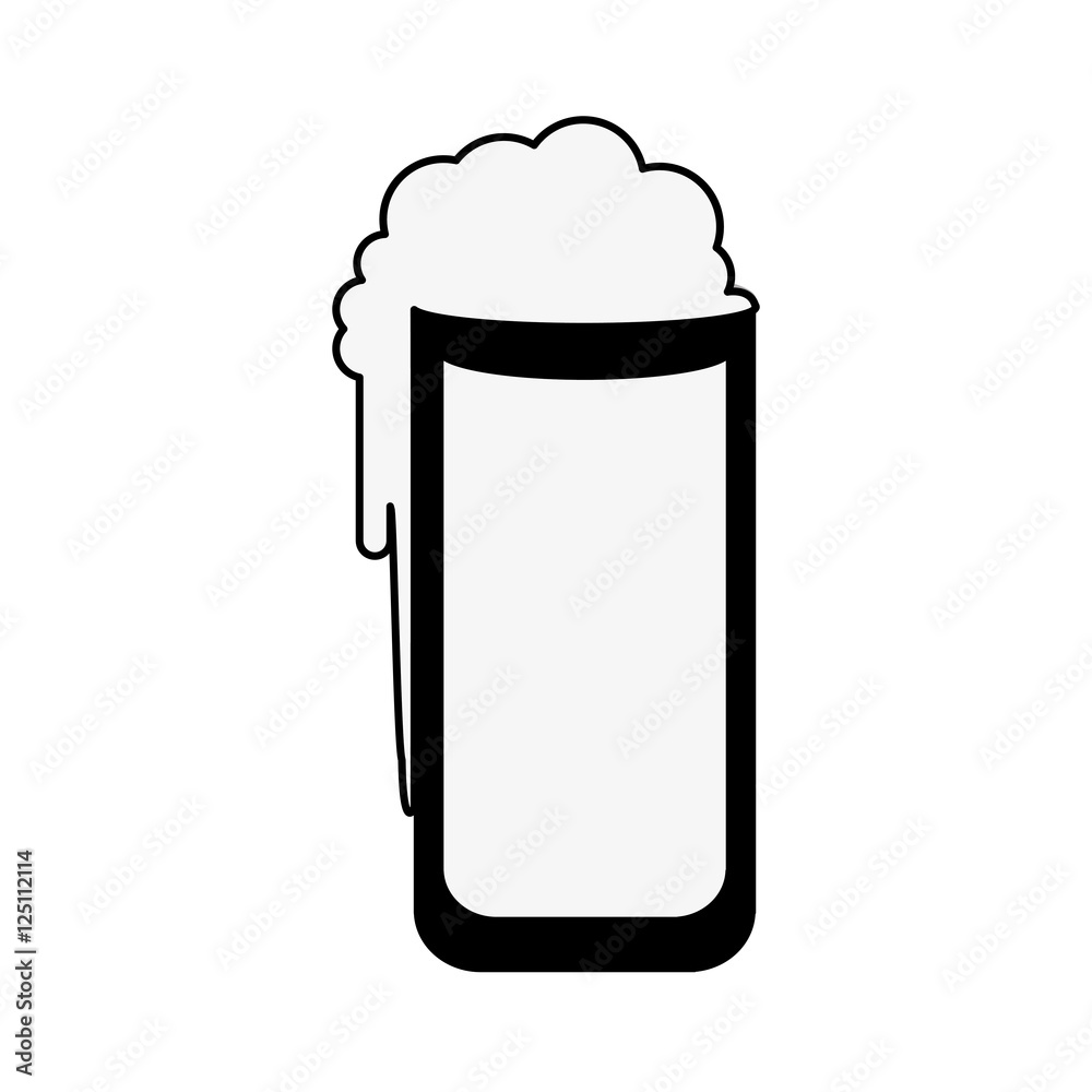 beer glass icon image vector illustration design beer glass icon image vector illustration design
