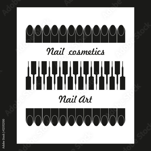 Nail bar, nail technician or salon manicurist concept of a nail