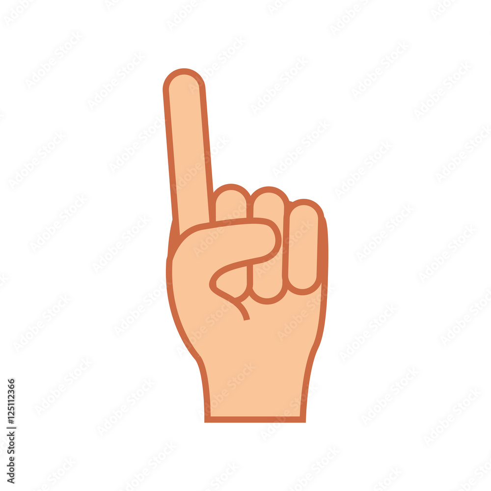 index finger up hand gesture icon image vector illustration design index finger up hand gesture icon image vector illustration design