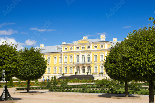 Rundale Palace in Latvia, the architect Rastrelli, is one of the most beautiful sights in the country, one of the most visited tourist sites. © AlesiaKan