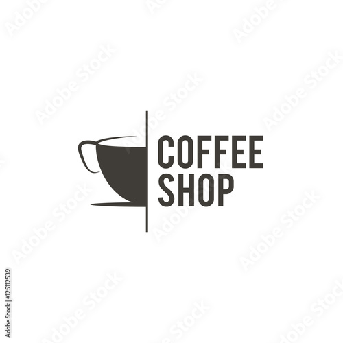 kawa logo koncepcja dentity dla restauracji, kawiarni, królewskiej, butikowej, heraldycznej i innych ilustracji wektorowych
