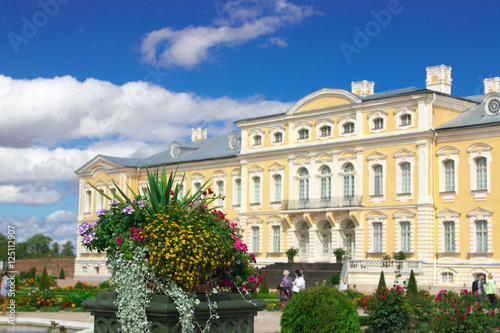 Rundale Palace in Latvia, the architect Rastrelli, is one of the most beautiful sights in the country, one of the most visited tourist sites. © AlesiaKan