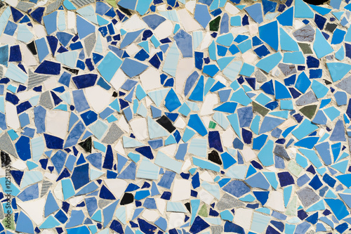 mosaic wall decorative ornament from ceramic broken tile