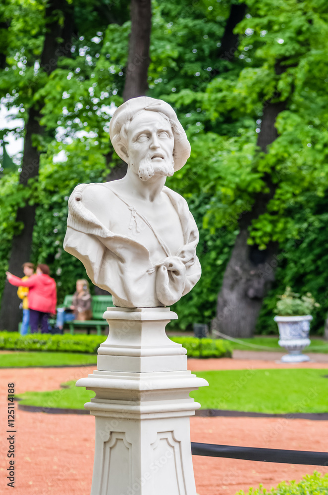 Anticient statue in Summer garden in Saint-Petersburg Anticient statue in Summer garden in Saint-Petersburg