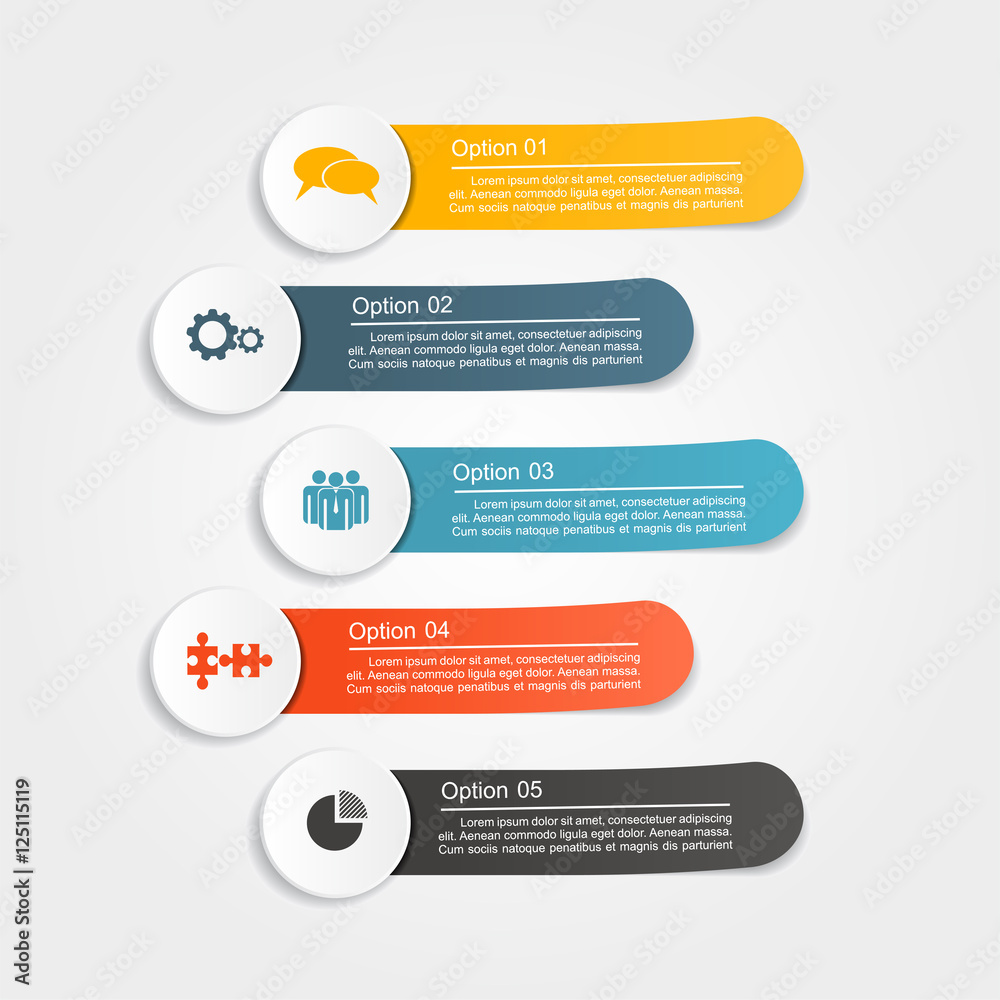 Infographic design with elements and icons. Vector illustration Infographic design with elements and icons. Vector illustration