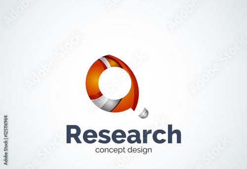 Free Download Magnifying glass logo template - GFXLoad