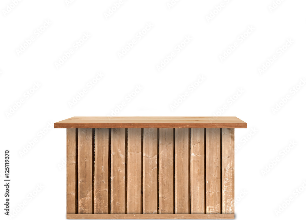 wood stand table on blurred background in store for presentation Wood ...