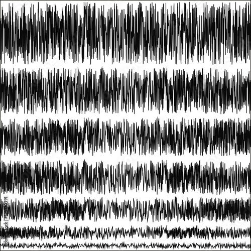 set of seismic vibrations