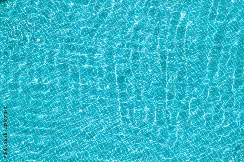 Swimming pool with square tile pattern background