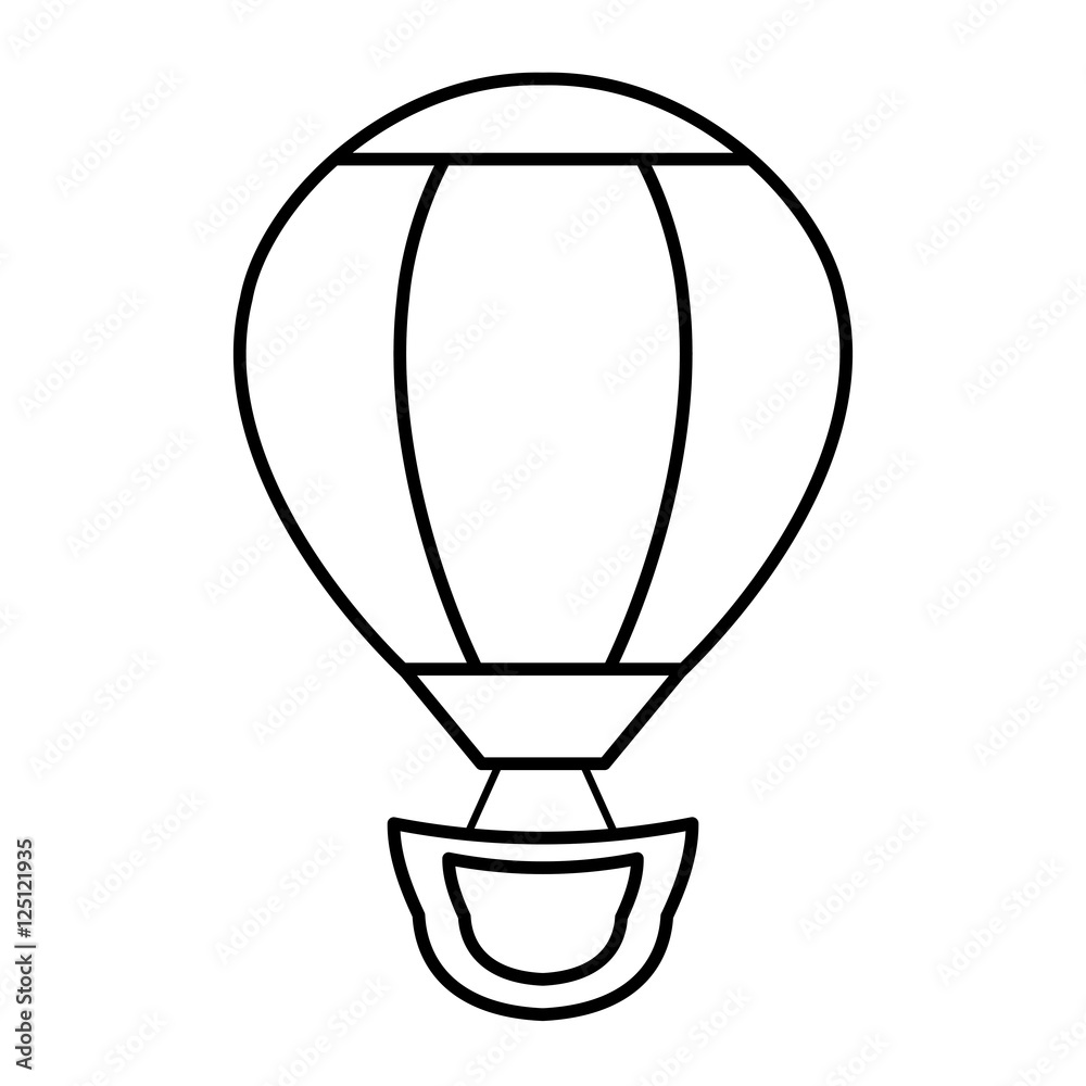 balloon air hot flying vector illustration design balloon air hot flying vector illustration design