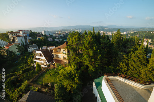 Cityscape Sochi from a height