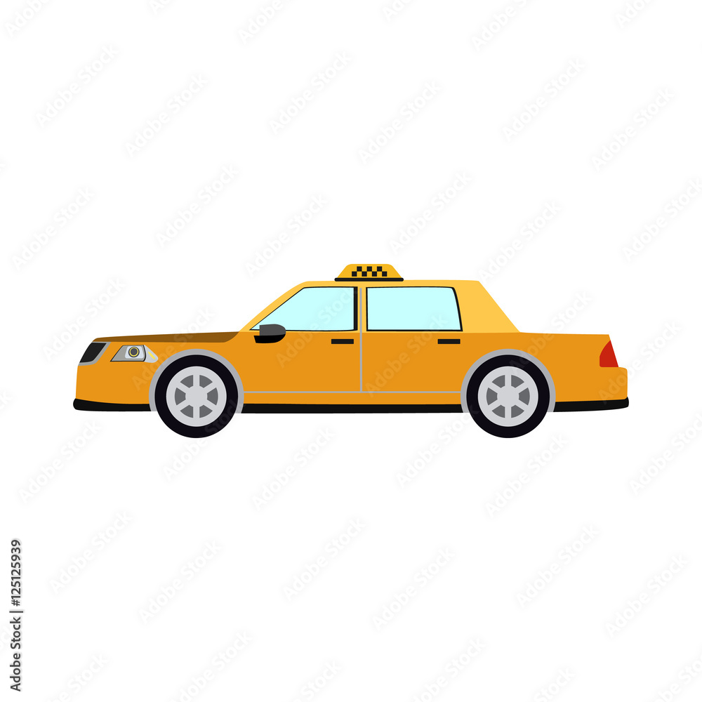 taxi car flat icon