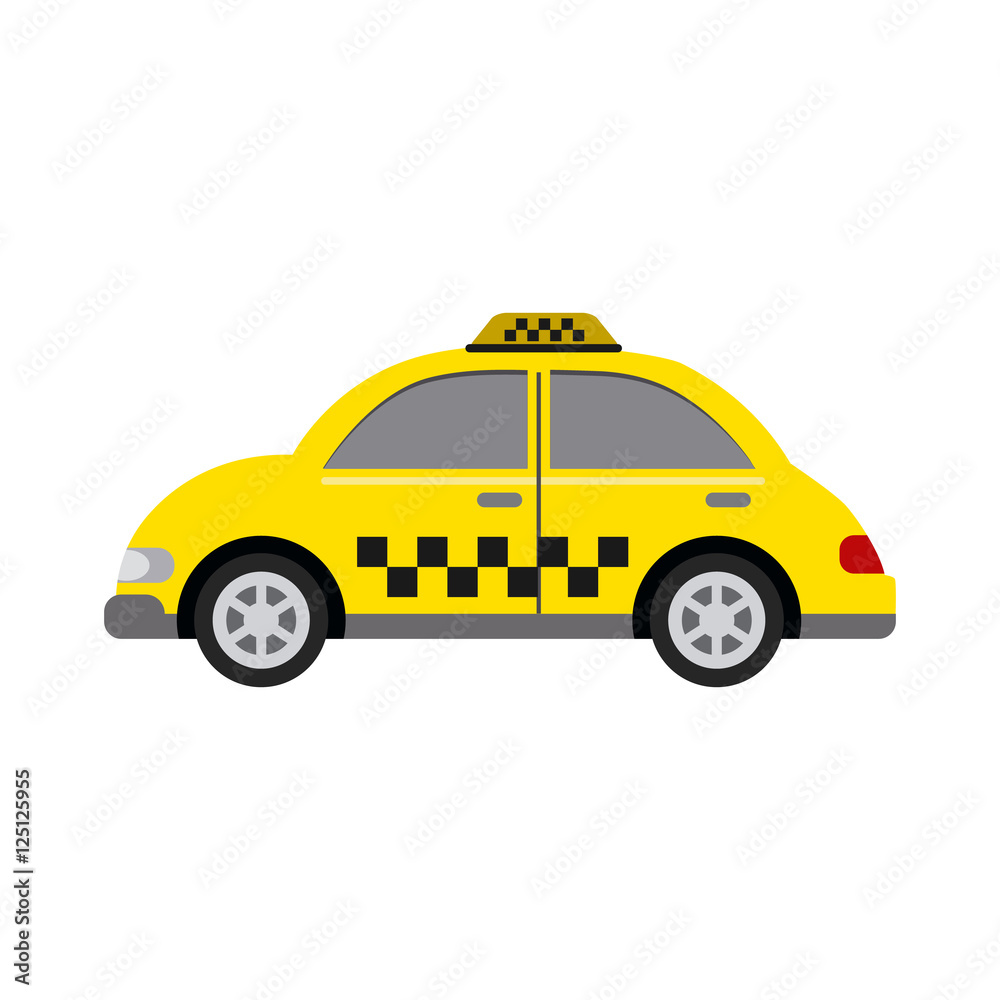 taxi car flat icon