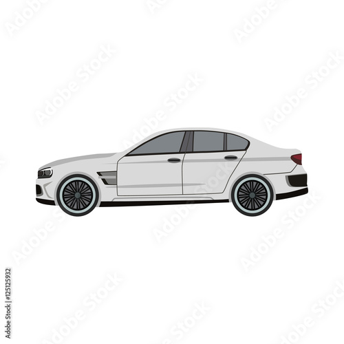 super car flat icon