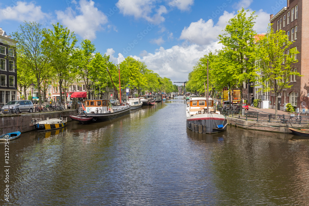 Canals of Amsterdam capital city of the Netherlands