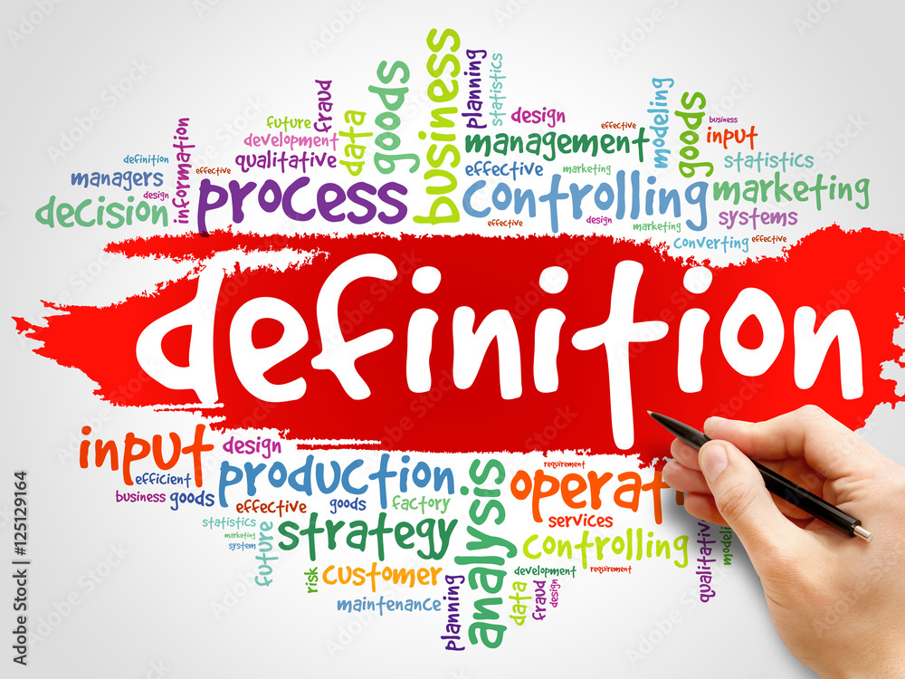 DEFINITION word cloud collage, business concept background DEFINITION word cloud collage, business concept background