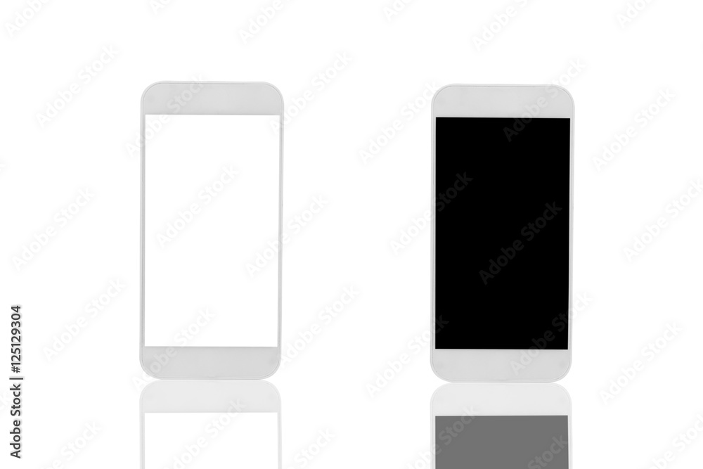 smartphone on white background smartphone on white background