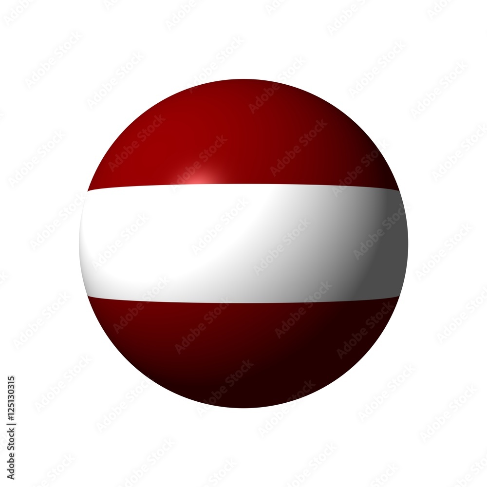 Sphere with flag of Latvia Sphere with flag of Latvia