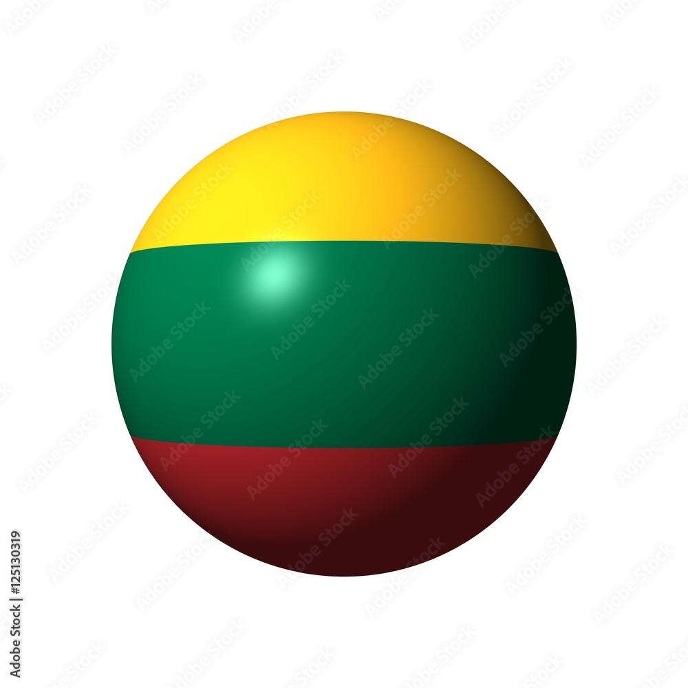 Sphere with flag of Lithuania Sphere with flag of Lithuania