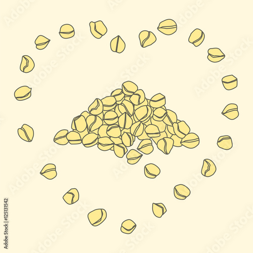 chickpea pille and heart