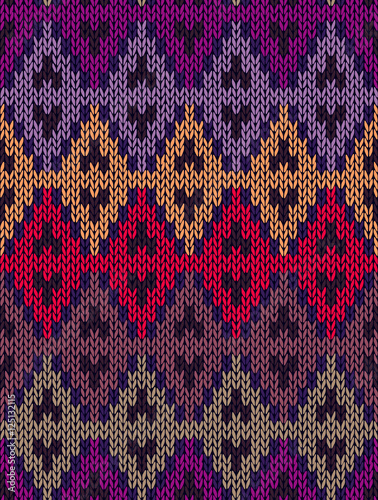 Knit woolen seamless jacquard ornament texture