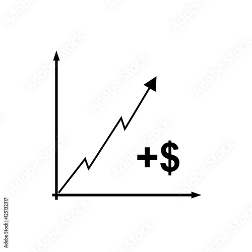 Statistic Flat Icon with shadow.
