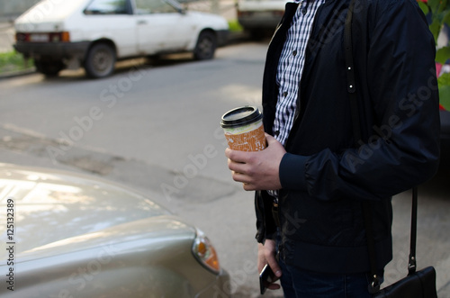 Young man with coffee
