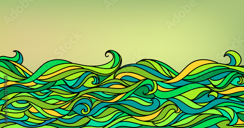 Abstract Waves Background