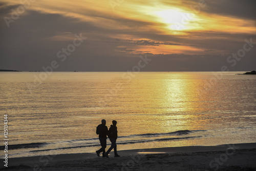 Obraz na płótnie tramonto nel sinis w salonie