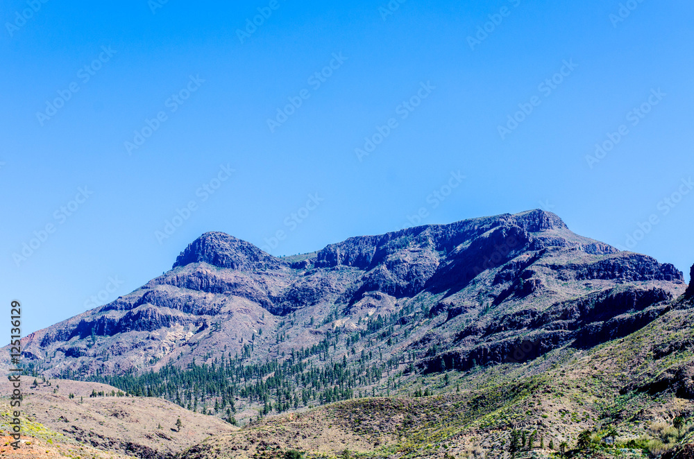 Blue brown green mountain Blue brown green mountain
