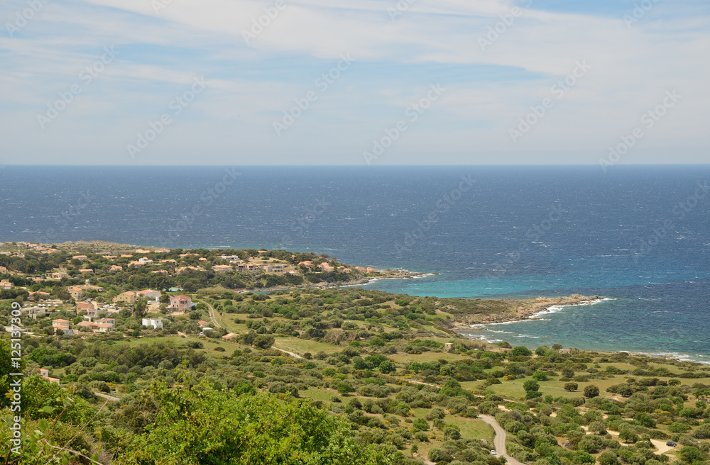 Balagne coast in Corsica